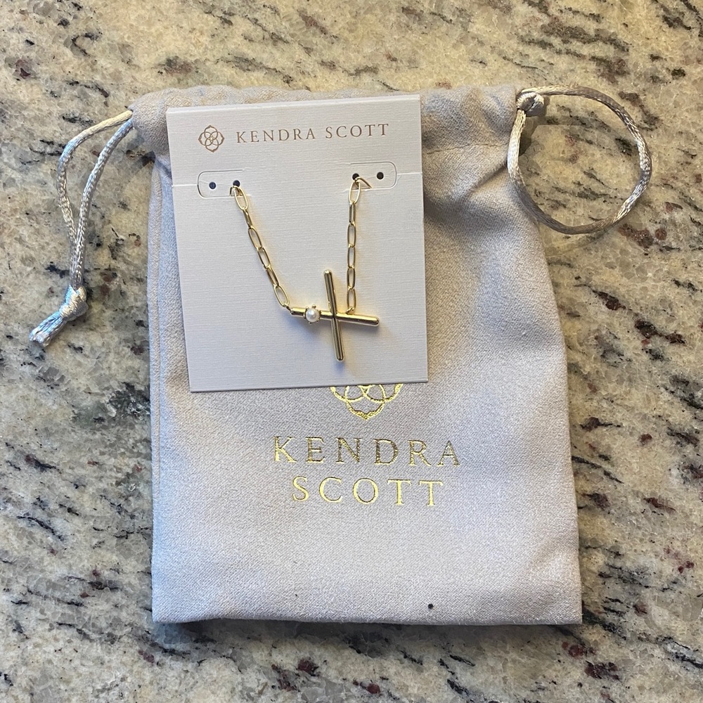 Kendra Scott Gold Letter X Pendant Necklace